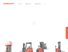 Tablet Screenshot of nobleliftaustralia.com